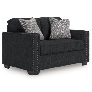 Jasmine Peaks - Loveseat - Coal