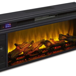 Entertainment Accessories - Fireplace Insert - Rectangular - Black
