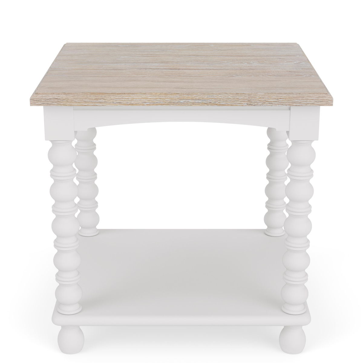 Rosalie - Rectangular Spindle Side Table - White - Image 3