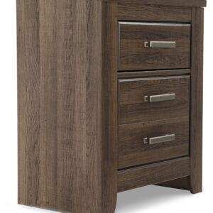 Juararo - Two Drawer Night Stand - Dark Brown