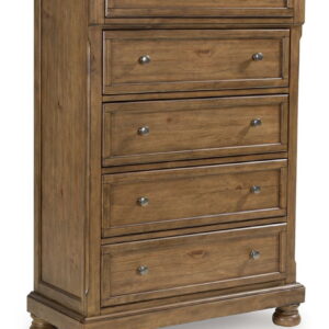 Feddinger - Five Drawer Chest - Medium Brown