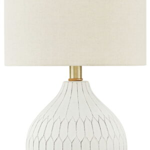 Wardmont - Ceramic Table Lamp - White