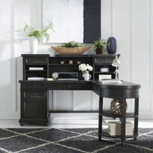 Harvest Home - L Shaped Desk Set With Hutch - Chalkboard