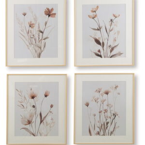 Chettings - Wall Art Set (Set of 4) - Beige / Gray / Blush