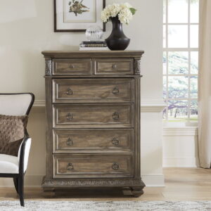Carlisle Court - 5 Drawer Chest - Medium Brown