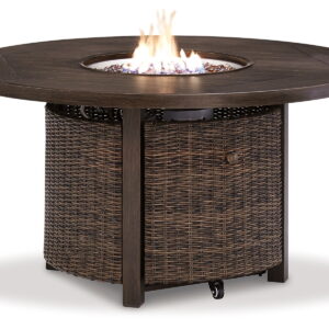Paradise Trail - Round Fire Pit Table - Medium Brown