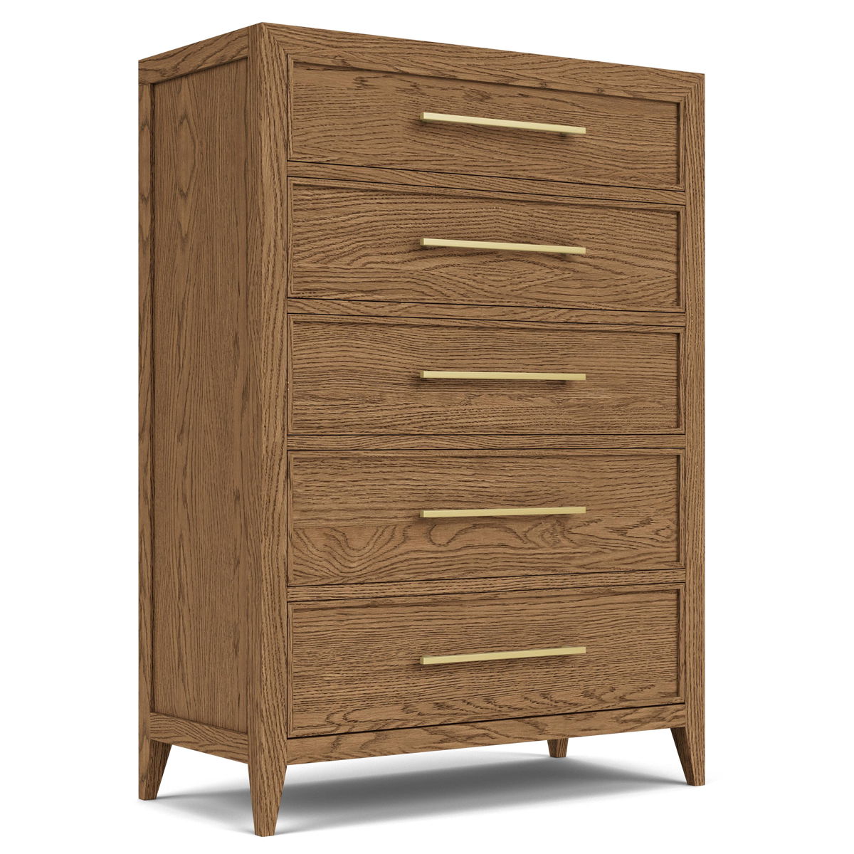 Halbrooke - 5 Drawer Chest - Light Brown - Image 4