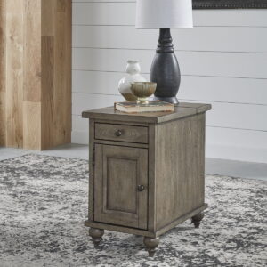 Americana Farmhouse - Chair Side Table - Dusty Taupe