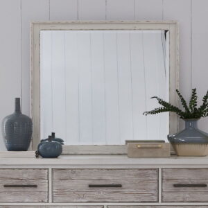 Backroads - Landscape Mirror - Weathered White