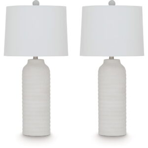 Vauville - Poly Table Lamp (Set of 2) - White