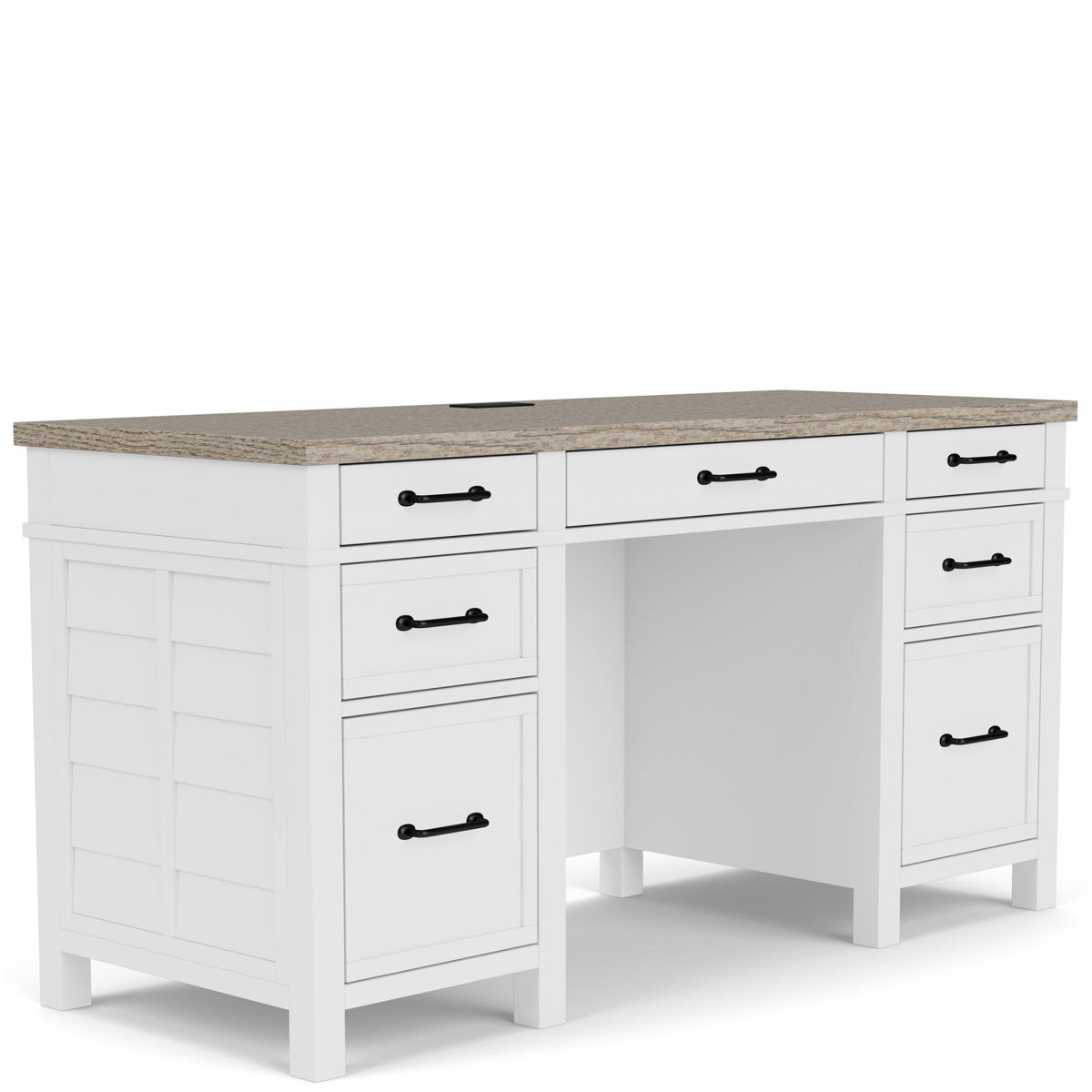 Finn - Executive Desk - White - Image 4