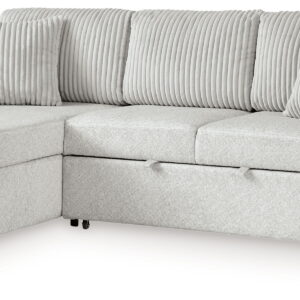 Wohlen - 2-Piece Sectional With Pop Up Sleeper And LAF Corner Chaise - Alloy