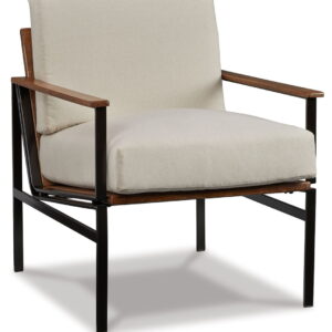 Tilden - Accent Chair - Ivory / Brown