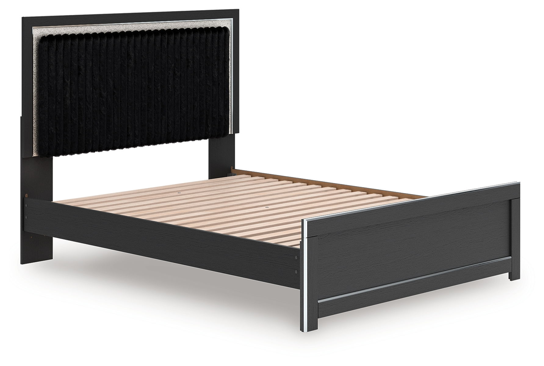 Zuraleus - Upholstered Panel Platform Bed With Roll Slats - Image 26
