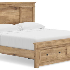 Makidern - Panel Storage Bed With Storage Footboard