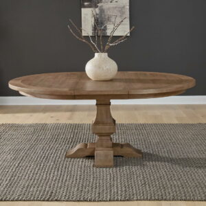 Haven Hills - Pedestal Table - Camel Beige