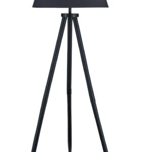 Orhan - Wood Floor Lamp - Black
