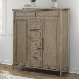 Rochelle Park - 2 Door 5 Drawer Chest - Smokey Taupe