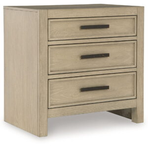 Calmoro - Three Drawer Night Stand - Gray