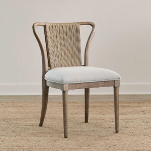 Sheridan Pointe - Shaped Corded Back Side Chair (RTA) - Vintage Natural