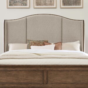 Harrison Heights - Upholstered Shelter Headboard