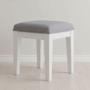 Reflections - Vanity Stool - Pearl White & Rhinestone