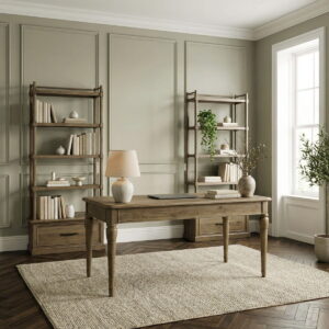 Hickory Grove - 3 Piece Desk Set - Heirloom Brown