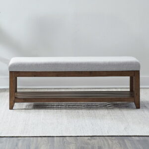 Shaker Lakes - Upholstered Dining Bench - Harvest Brown