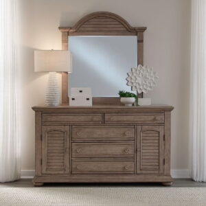 Summer House - Dresser & Mirror - Sand Dune