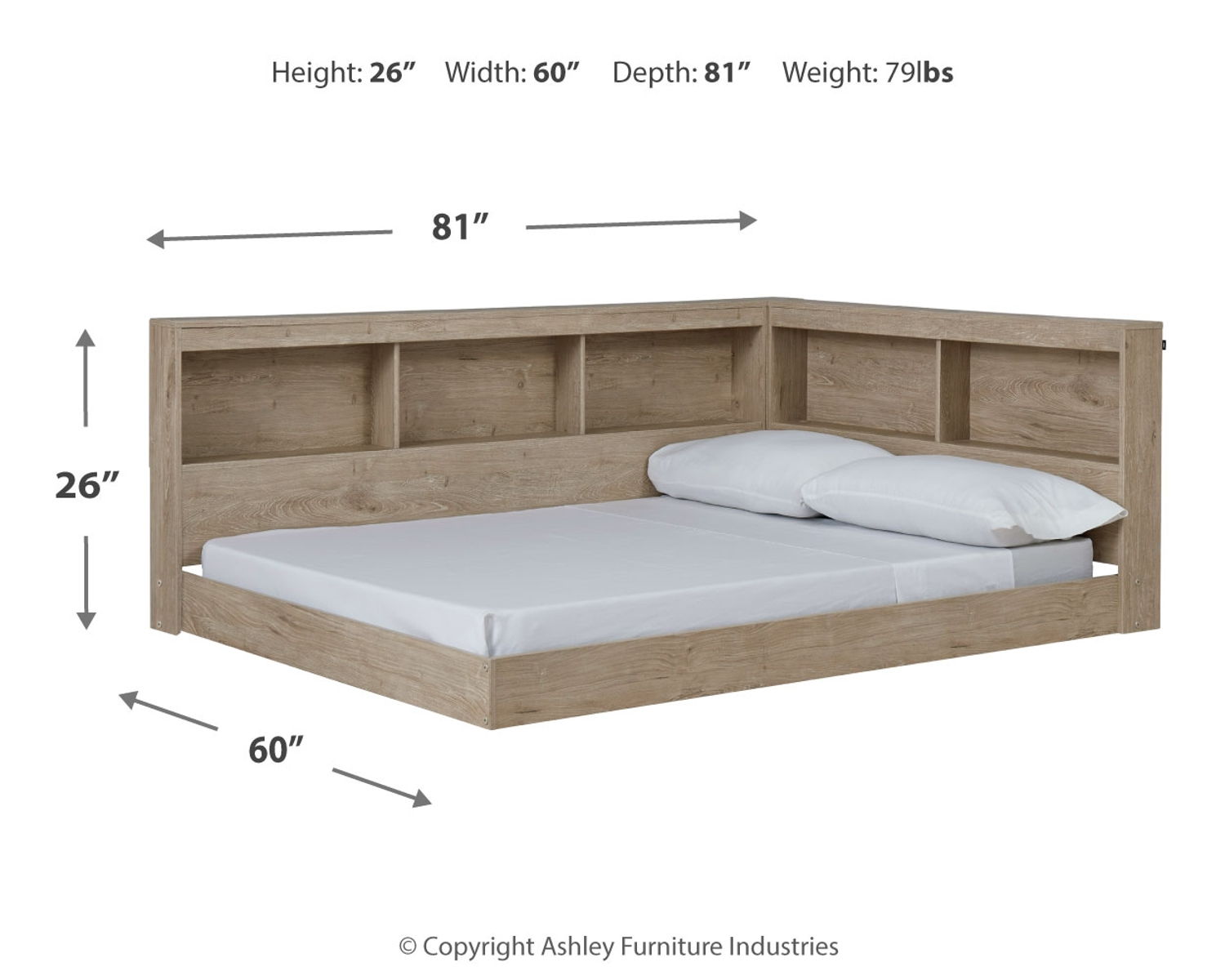 Oliah - Bookcase Storage Bed - Image 7