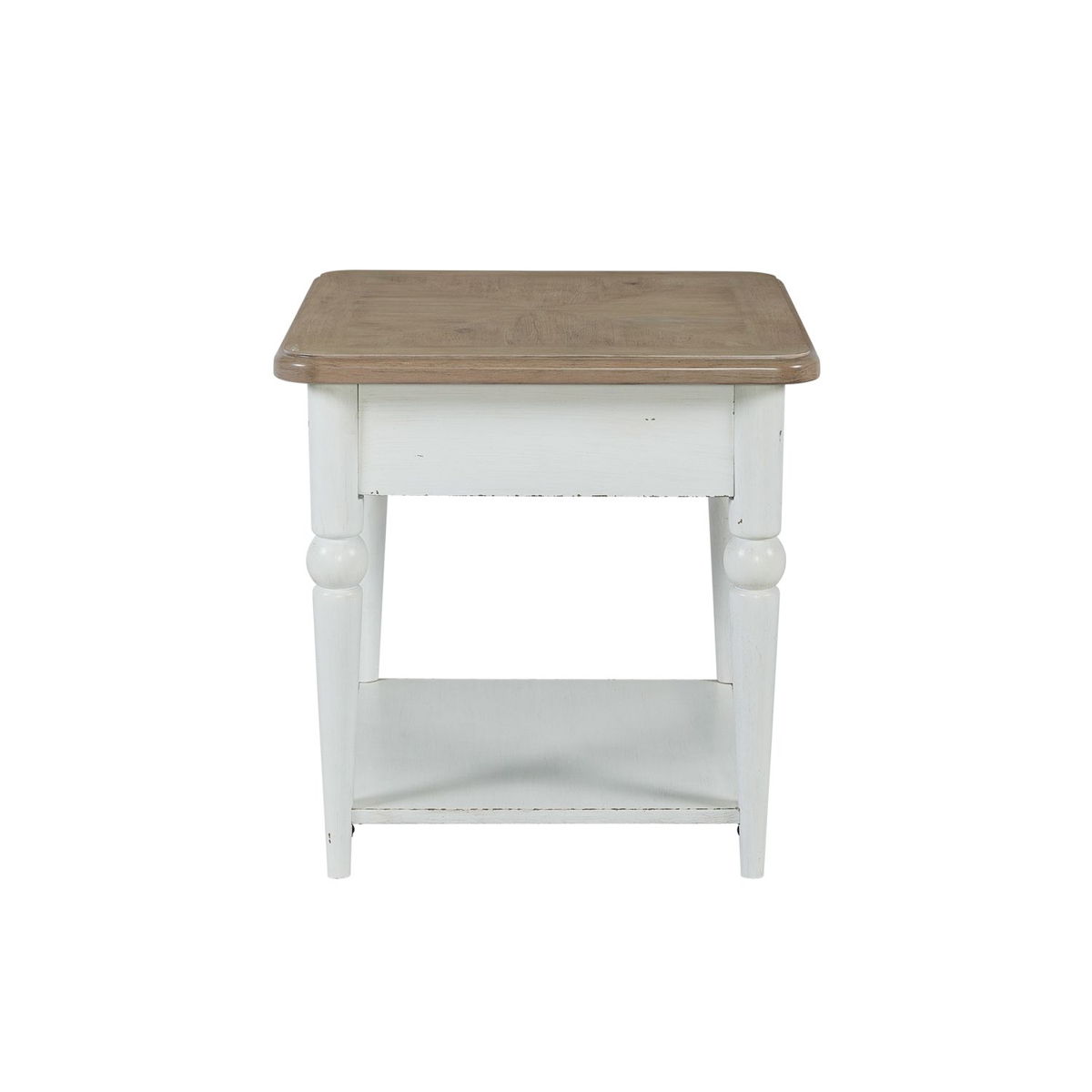 Turnberry Park - Rectangular End Table - Washed White - Image 5