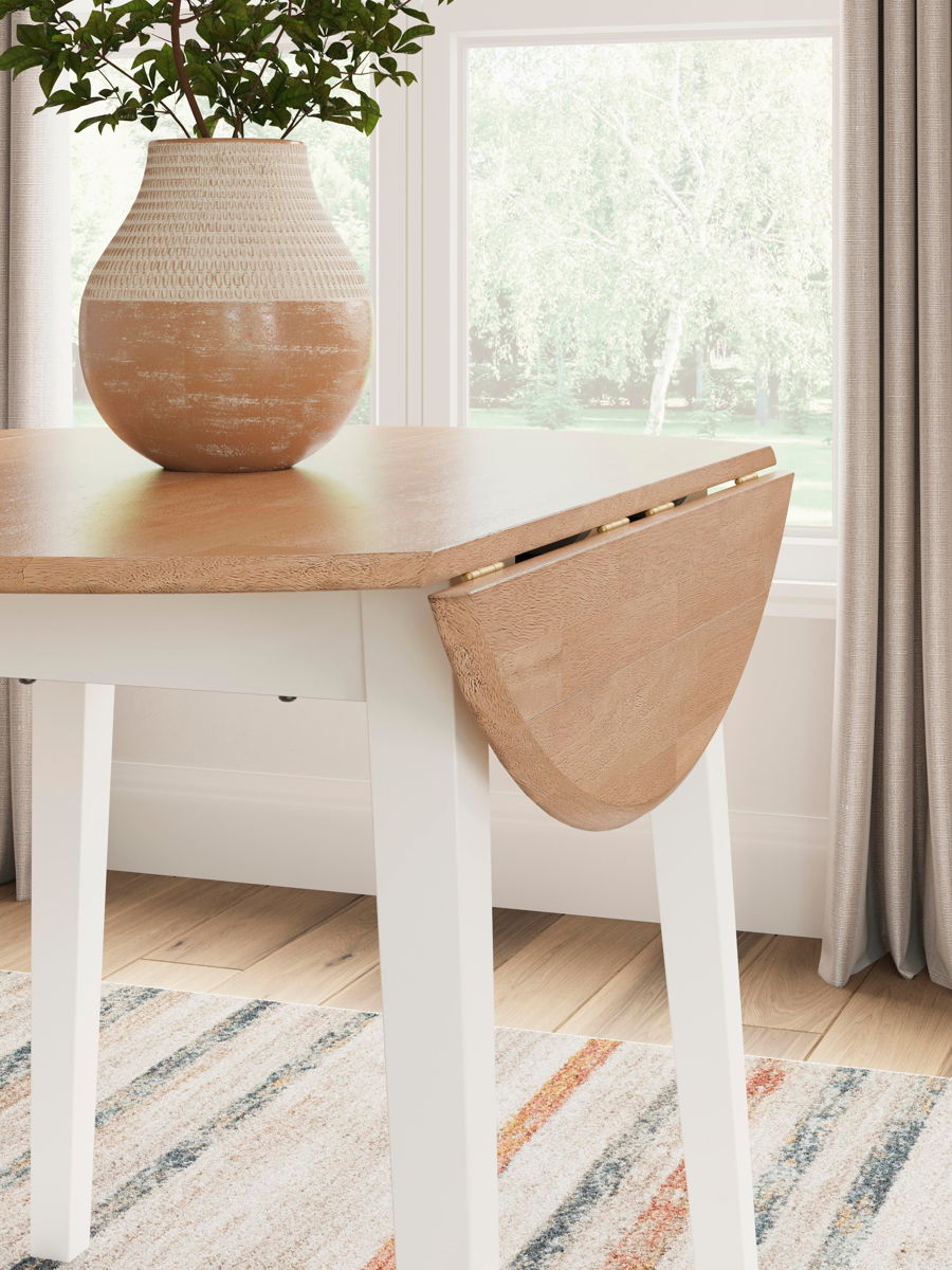 Gesthaven - Round Dining Room Drop Leaf Table - Image 22