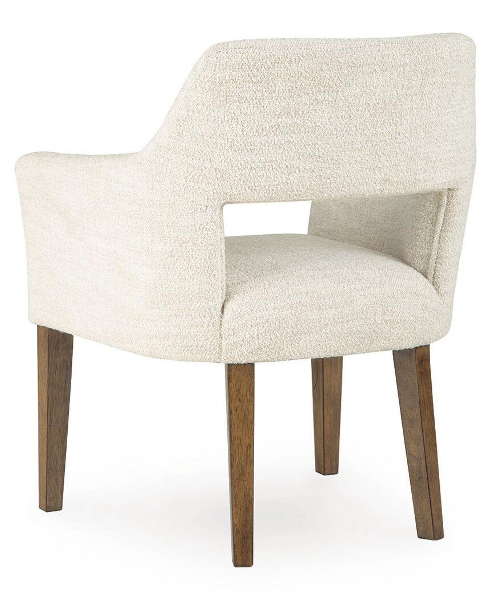 Marxmore - Dining Upholstered Arm Chair (Set of 2) - Beige / Brown - Image 3