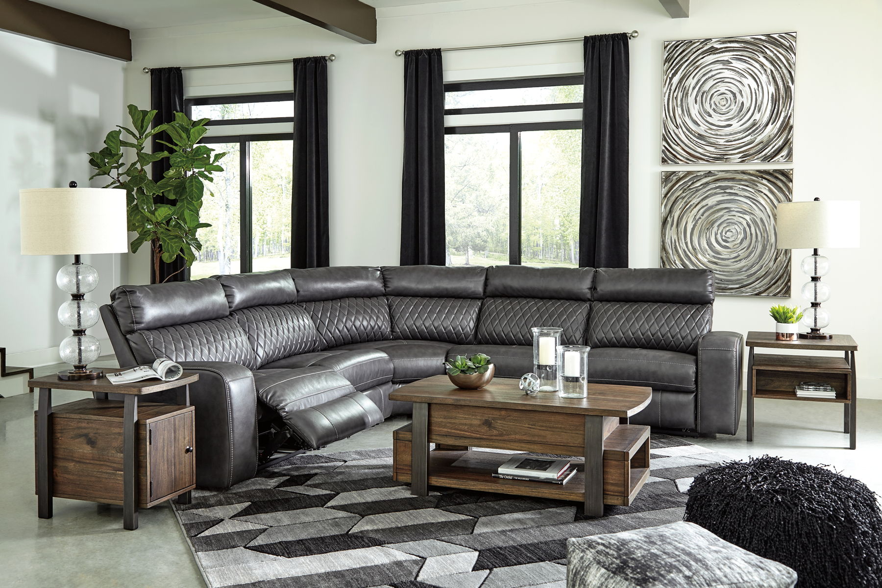 Samperstone - Power Reclining Sectional - Image 19