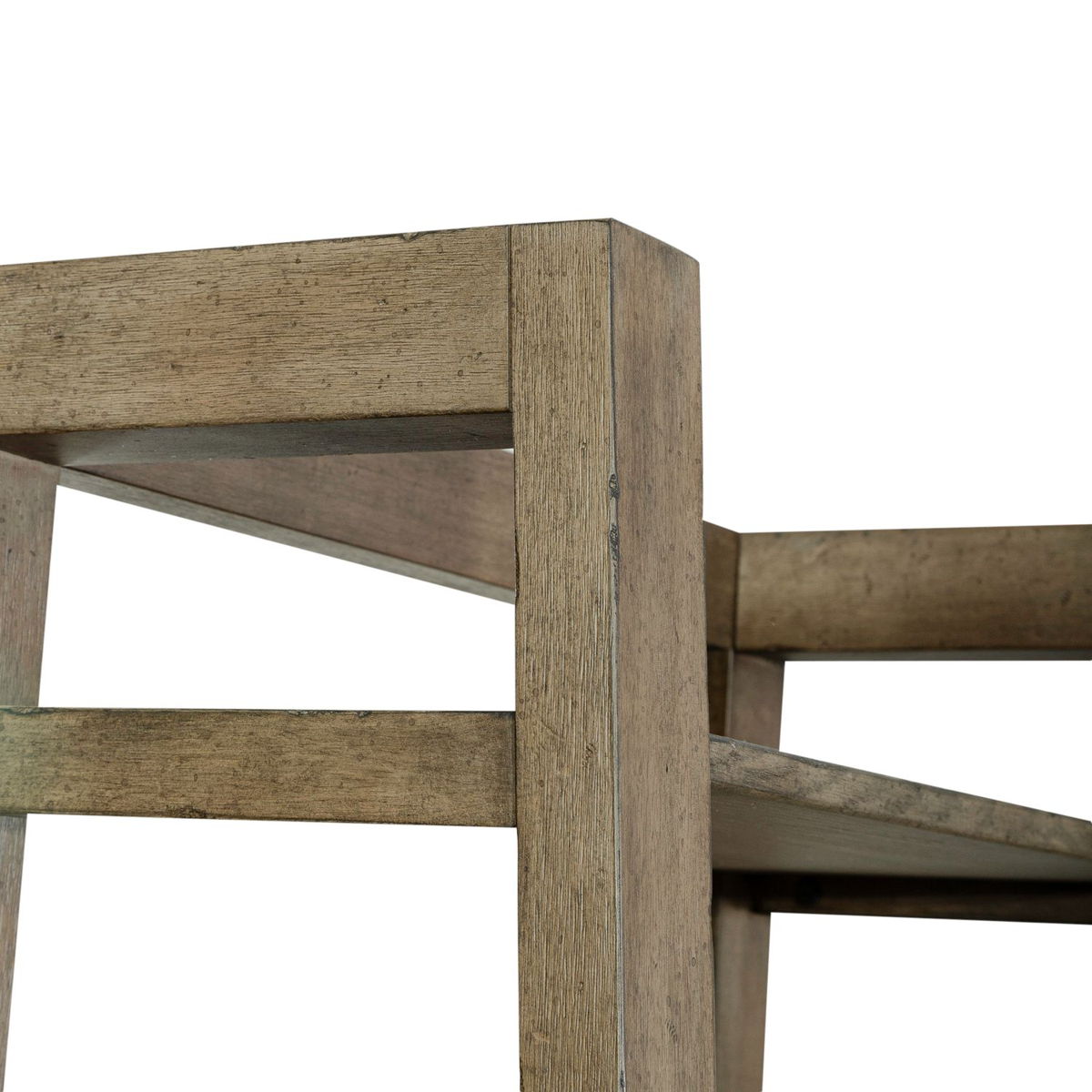 Americana Farmhouse - Wood Leaning Pier Bookcase - Dusty Taupe - Image 4
