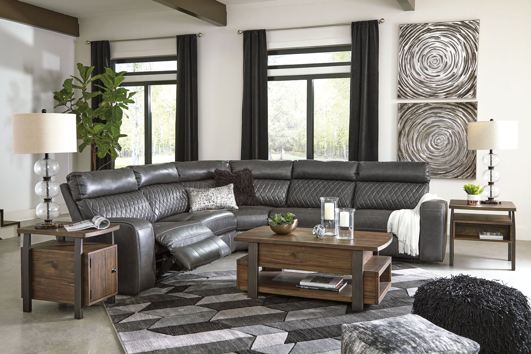 Samperstone - Power Reclining Sectional - Image 13