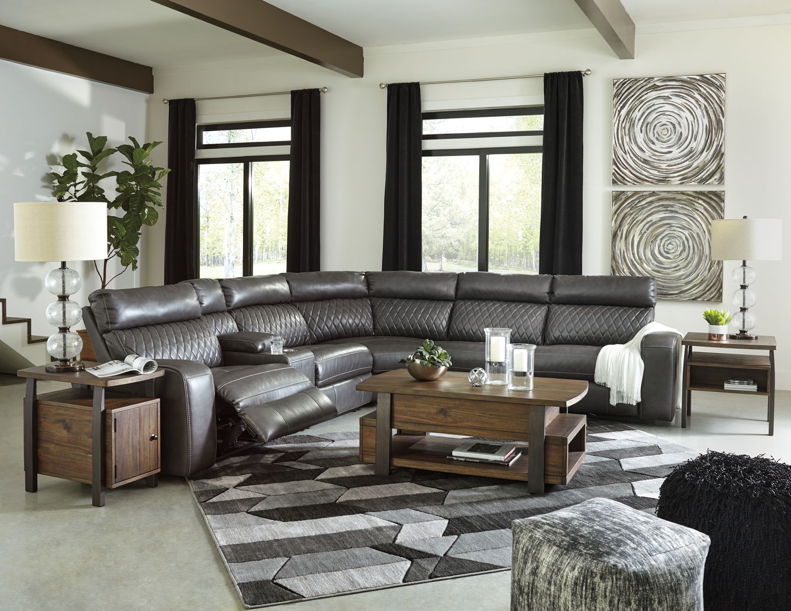 Samperstone - Power Reclining Sectional - Image 22