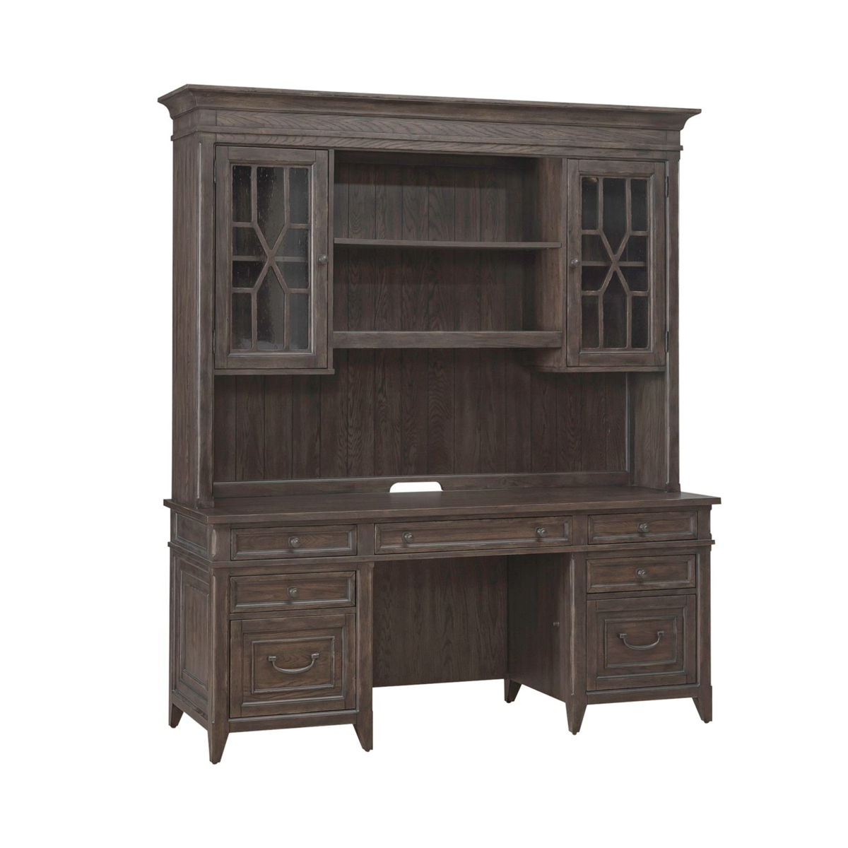Paradise Valley - Credenza & Hutch - Saddle Brown - Image 5