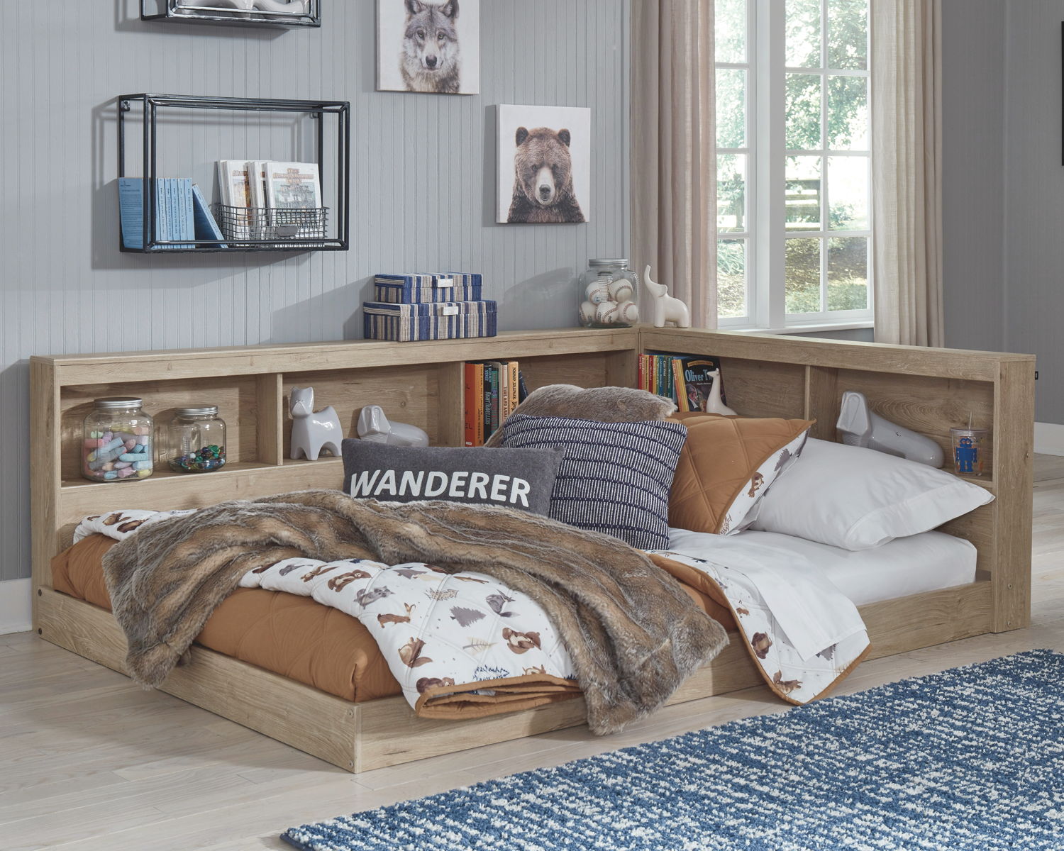 Oliah - Bookcase Storage Bed - Image 13