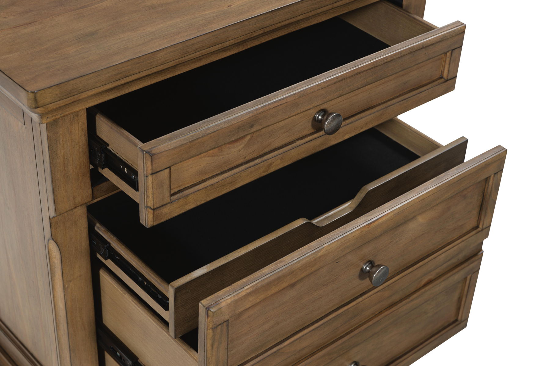 Feddinger - Two Drawer Night Stand - Medium Brown - Image 11