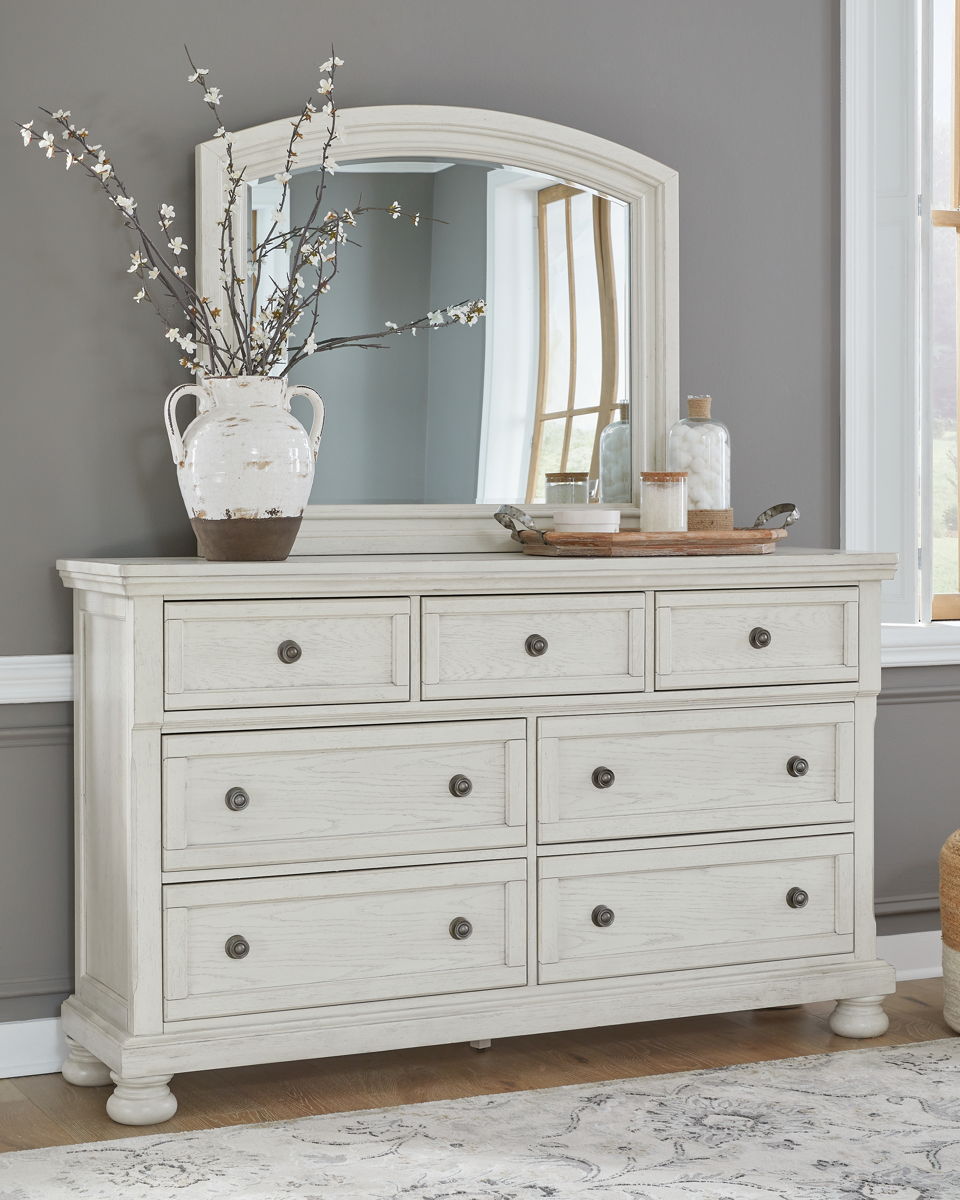 Robbinsdale - Dresser, Mirror - Antique White - Image 5