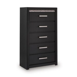 Shoralli - Five Drawer Chest - Black