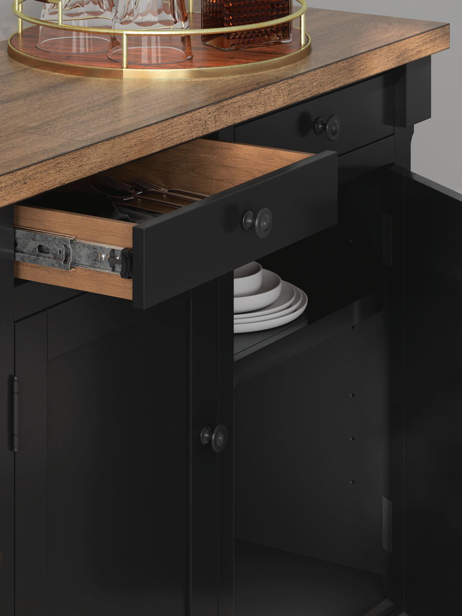 Wildenauer - Dining Room Buffet - Brown / Black - Image 7