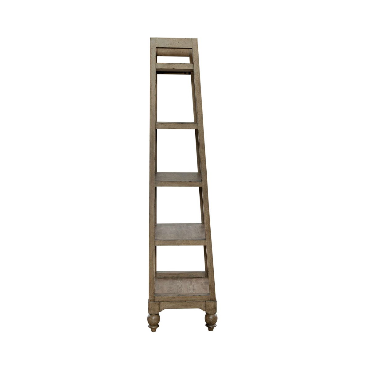 Americana Farmhouse - Wood Leaning Pier Bookcase - Dusty Taupe - Image 3