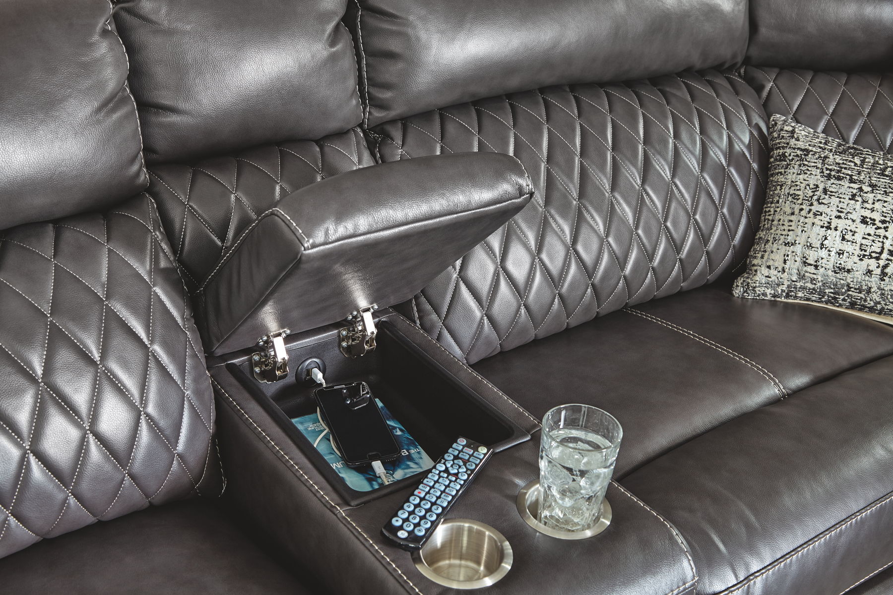 Samperstone - Power Reclining Sectional - Image 14