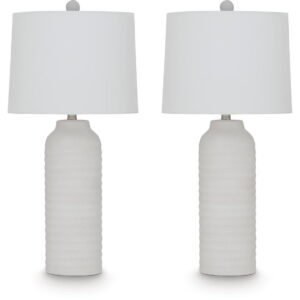 Vauville - Poly Table Lamp (Set of 2) - White