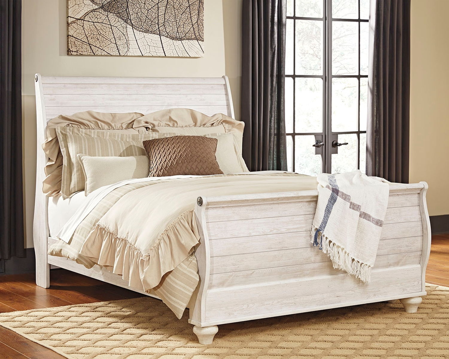 Willowton - Sleigh Bed - Image 4