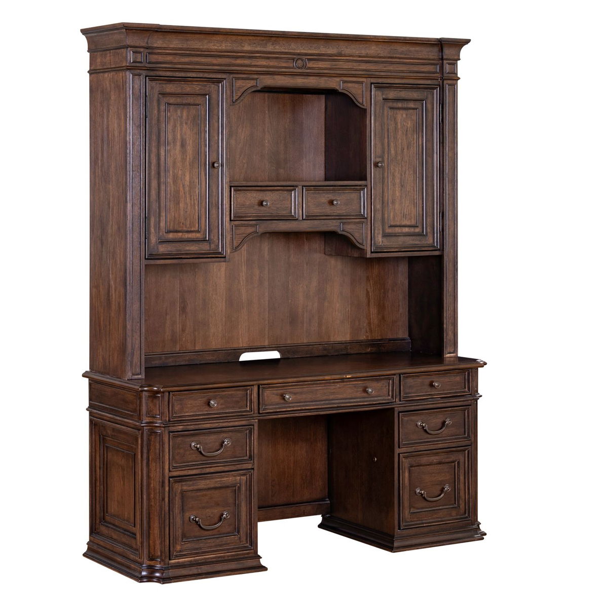 Providence Park - Credenza & Hutch - Chateau Brown - Image 4