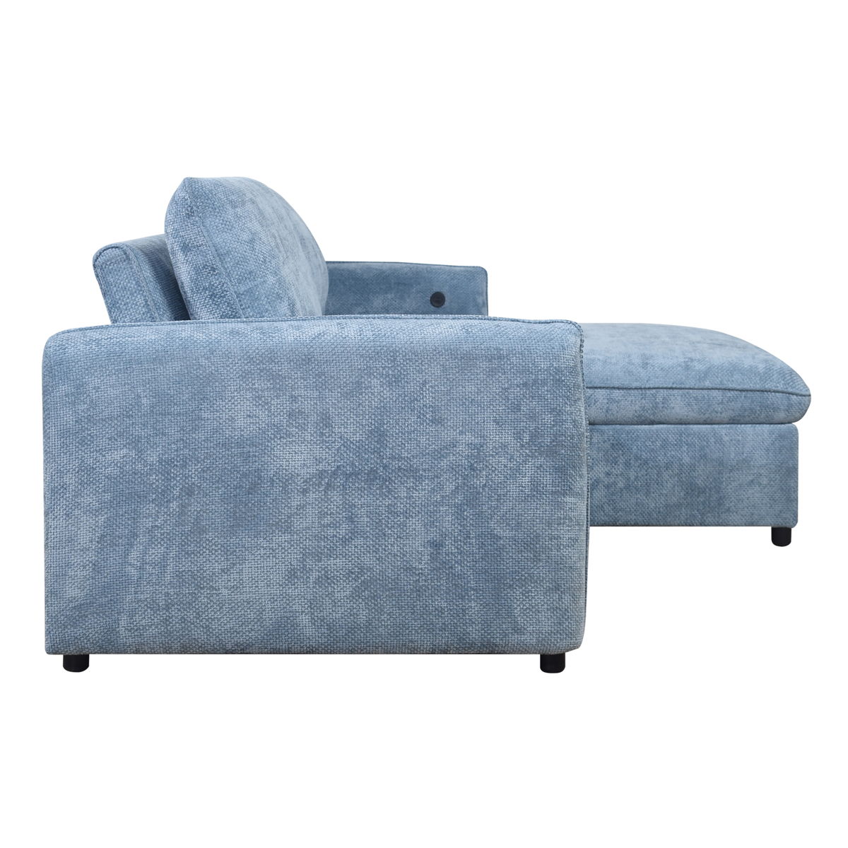 Finn - 2 Piece Sectional (LAF Sofa/Chaise) - Blue - Image 4