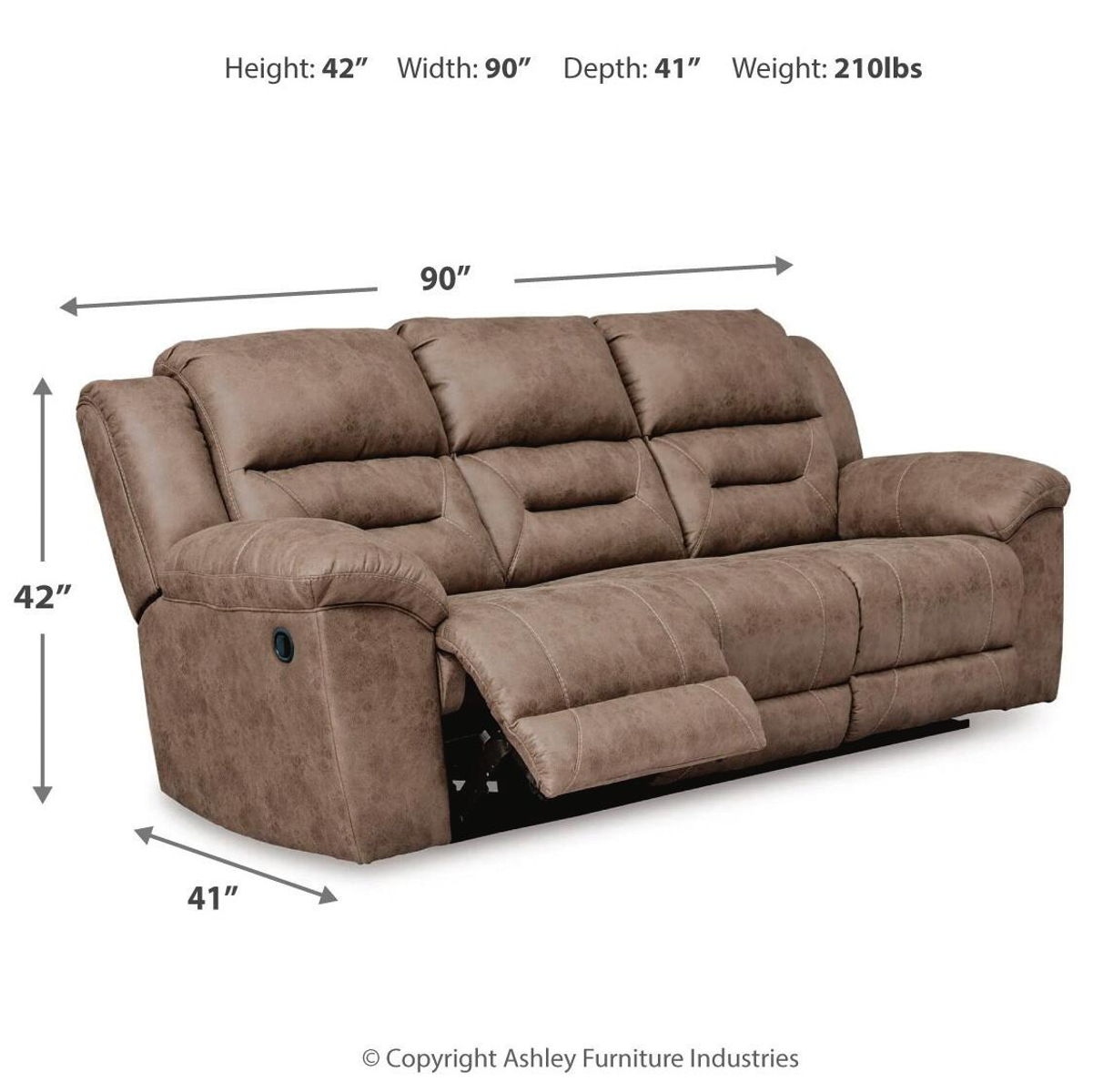 Stoneland - Reclining Sofa - Image 12